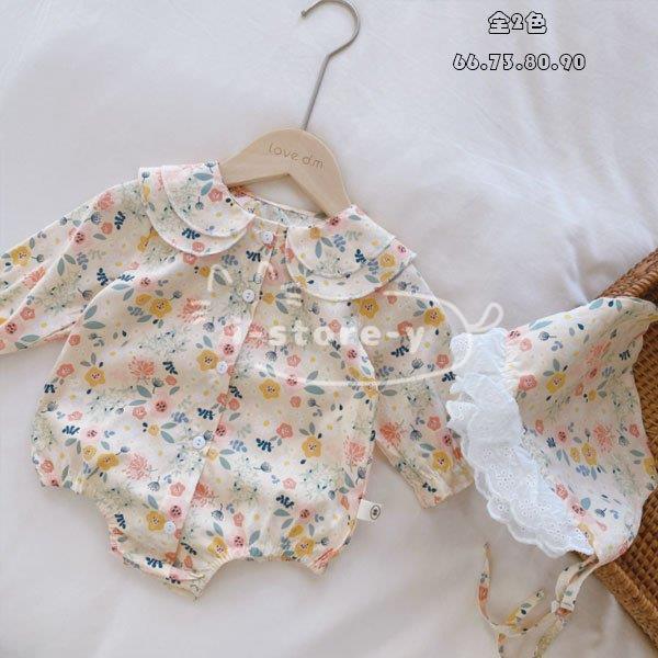 ベビー服 長袖 ロンパース 帽子 2点セット 赤ちゃん 女の子 新生児 ジャンプスーツ ボディスーツ 可愛い 花柄 姉妹 双子 出産祝い ベビー用品 春 夏 秋 デイリー Ls Mz あいストアヤフーショッピング店 通販 Yahoo ショッピング