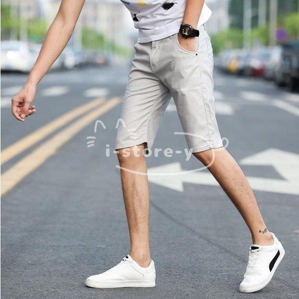 定番のお歳暮 冬ギフト ハーフパンツ メンズ 半ズボン ショートパンツ スリム 5分丈 短パン スキニーパンツ パンツ 無地 細身 タイト 代30代 40代50代 Aynaelda Com