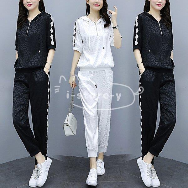 ジャージ レディース 上下 夏 40代 カジュアル セットアップ トップス 半袖tシャツ ロングパンツ スポーツウェア 大きいサイズ おしゃれ 着痩せ 通勤 上品 新品 9ajumlonbb Digitalvibes Com Br