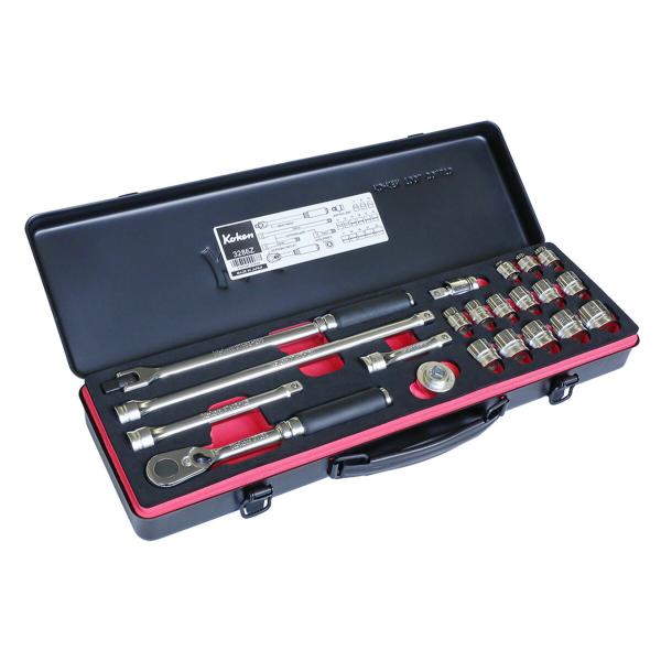 Ko-ken 3286Z Z-EAL 3/8 (9.5mm)差込 ソケットレンチセット 21ヶ組