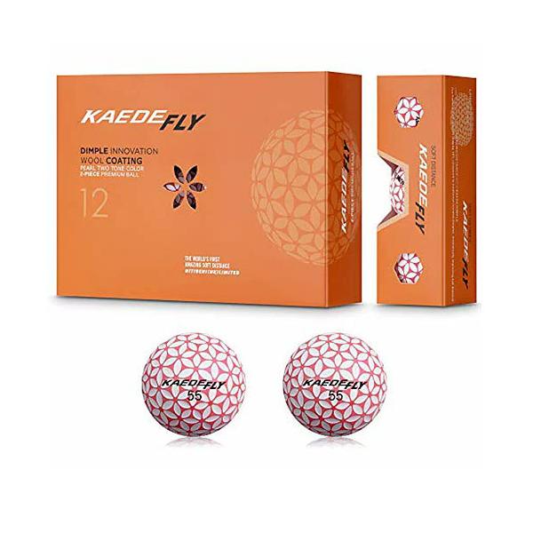 カエデゴルフボールKAEDE PLUS超薄メタルゴールド10ダース