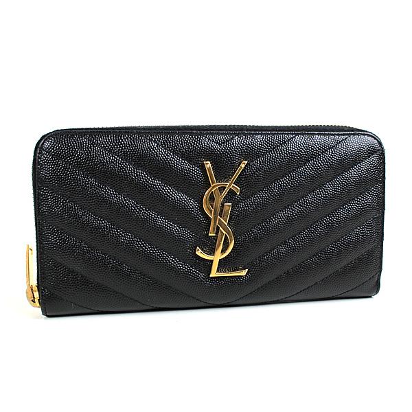 美品】SAINT LAURENT ブラック長財布