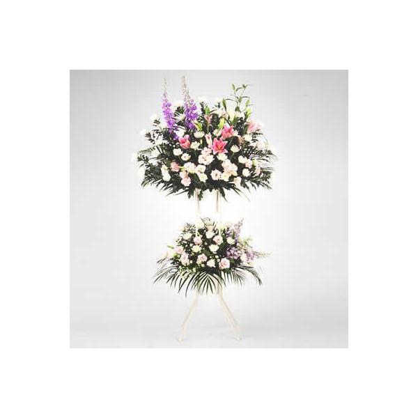 故人へ思いを託してお届けするお花。各種供花（葬儀用含む）は、地域の慣習などにより、花材・価格・形状・名札・設置場所などがそれぞれ異なります。※花器（スタンドなど）はレンタルです。511420故人へ思いを託してお届けするお花。　お急ぎギフトは...