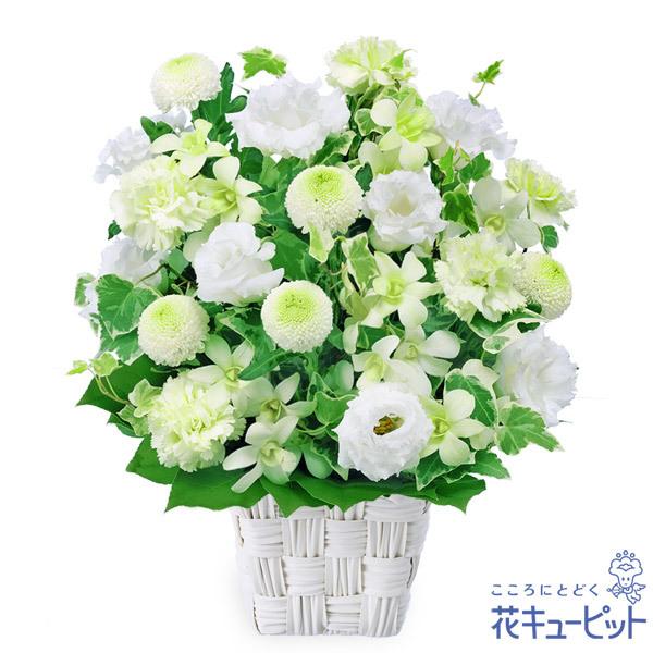 お供え お悔やみの献花 仏花 供花 法要 枕花 お盆 お彼岸 四十九日 生花 翌日 花キューピットのお供えのアレンジメント インターネット花キューピット 通販 Paypayモール