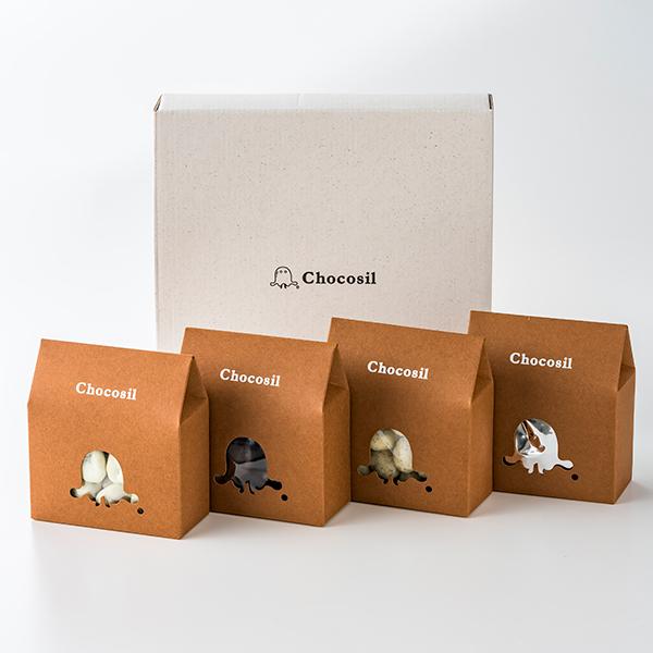 Chocosilこだわりチョコ掛ナッツ4種 アーモンド ピーカンナッツ