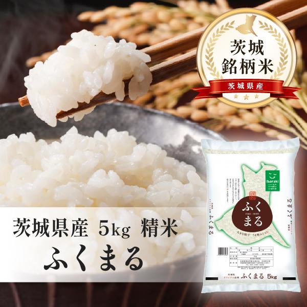 【40％OFFクーポン対象商品】茨城県産　ふくまる　5kg×1袋　令和7年産　茨城銘柄米　精米　白米　お米　茨城県　送料込み　