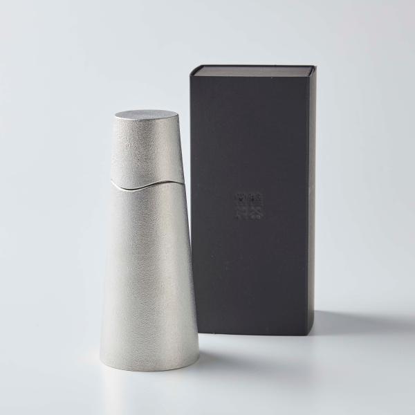 徳利　お猪口　セット　ボトル＆カップ　波　錫器　澤幡製作所　約180ml（1合）　送料込み