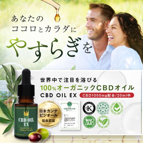 CBDオイル（100%オーガニック） 20ml 【高濃度5%配合 CBD 1000mg