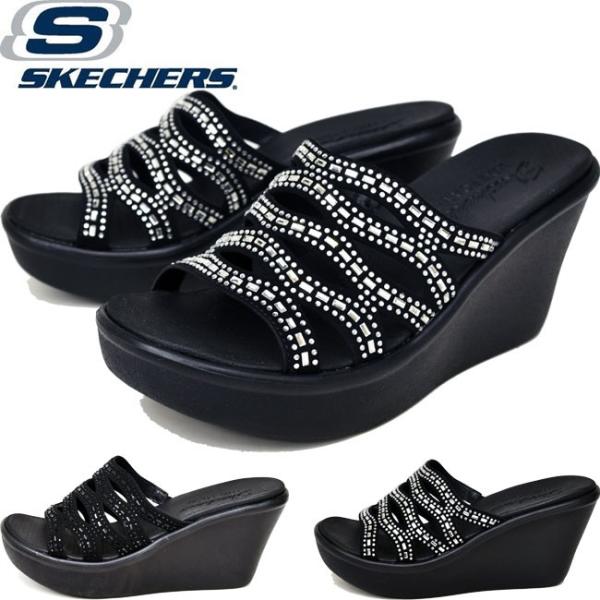 スケッチャーズ23cm　サンダル SKECHERS スケッチャーズ 厚底サンダル ミュール レディース