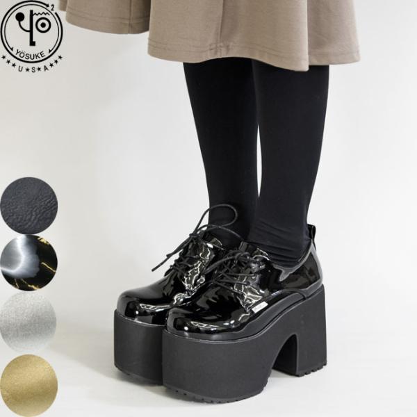 YOSUKE（ヨースケ） パンプス レディース 厚底 ブラック 黒 厚底