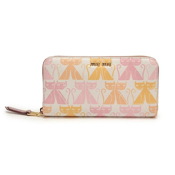 海外輸入 Miumiu 長財布 猫 キャット 財布 Www Reinnec Cl