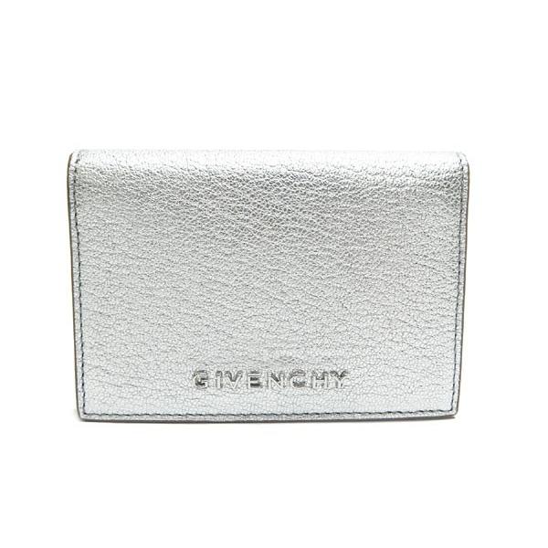 ジバンシイ Givenchy カードケース 名刺入れ メタリック シルバー レザー 本革 レディース 定番 人気 美品 中古 1 Houbidou 心斎橋店 通販 Yahoo ショッピング