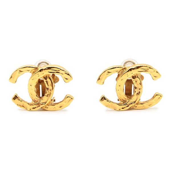 シャネル CHANEL イヤリング ココマーク CCマーク ロゴモチーフ 