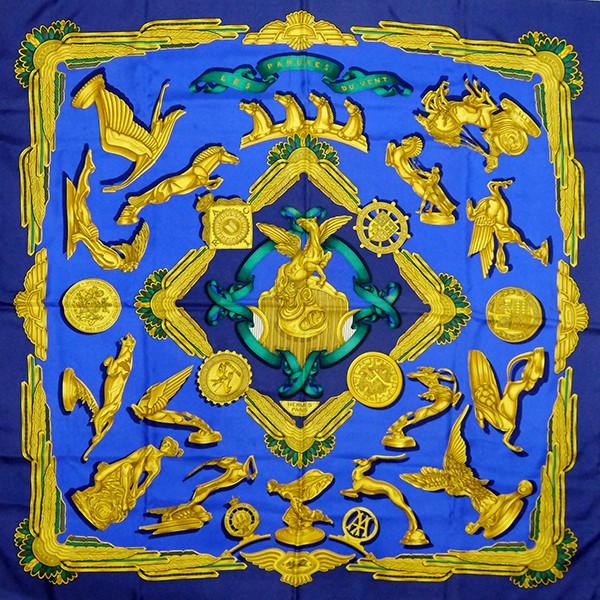 HERMES エルメス スカーフ カレ90 CARRE【LES PARURES DU VENT／風の  