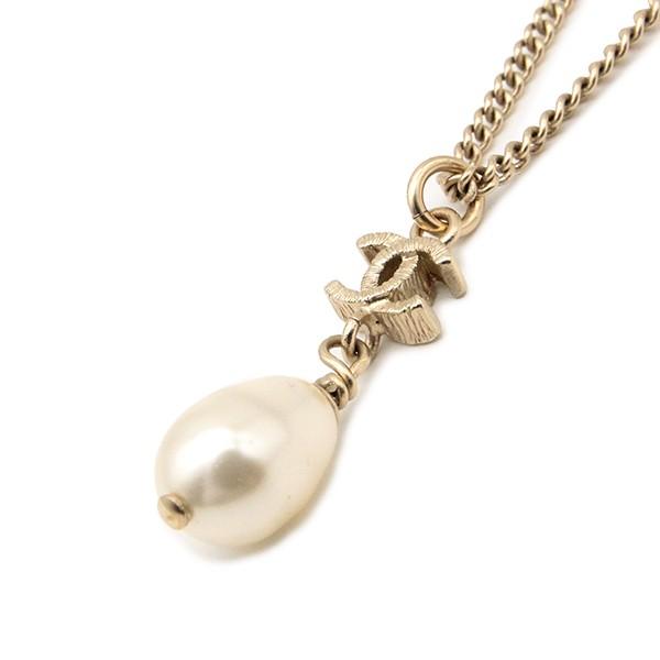CHANEL シャネル ネックレス ペンダント ココマーク CC フェイクパール  