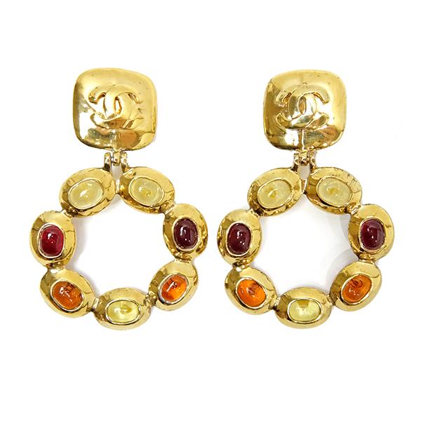 期間限定３０％ＯＦＦ！ T1142 美品!! シャネル カラーストーン