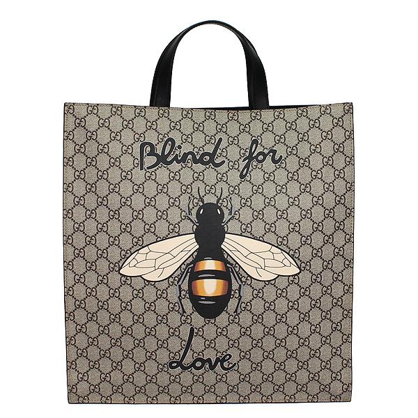 GUCCI GGキャンバス　トートバッグ GGキャンバス ミディアム トートバッグブラック GGスプリーム