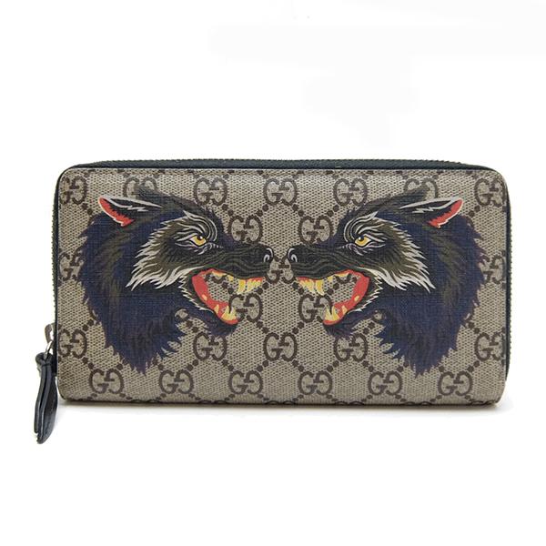 グッチ Gucci 長財布 アニマルプリント ジップアラウンドウォレット ベージュ Ggスプリームキャンバス 中古 Houbidou 心斎橋店 通販 Yahoo ショッピング