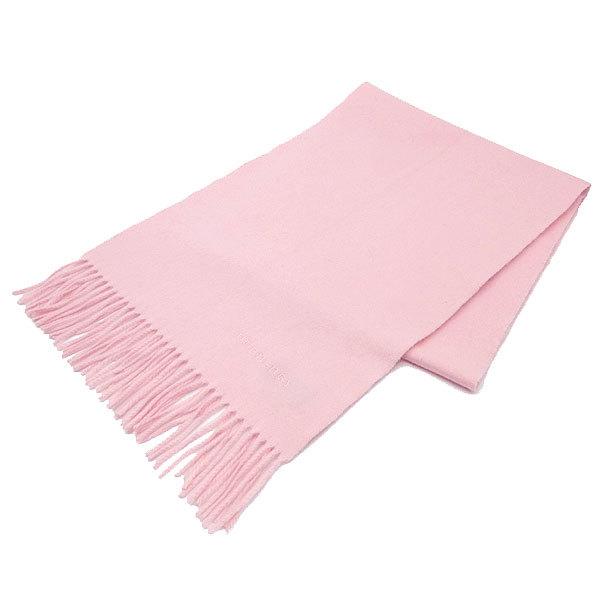 バーバリー BURBERRY マフラー カシミヤマフラー ピンク カシミヤ 中古  