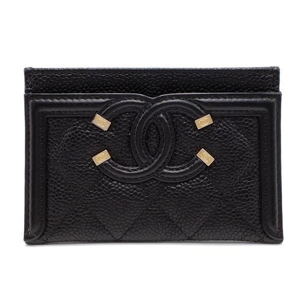 CHANEL シャネル カードケース CCフィリグリー ブラック CHANEL シャネル カードケース CCフィリグリー ブラック