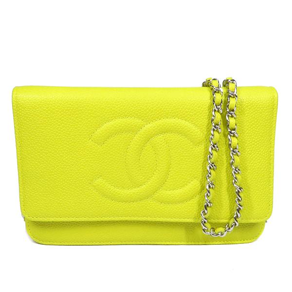 キャビアスキン シャネル CHANEL チェーンウォレット ココマーク 