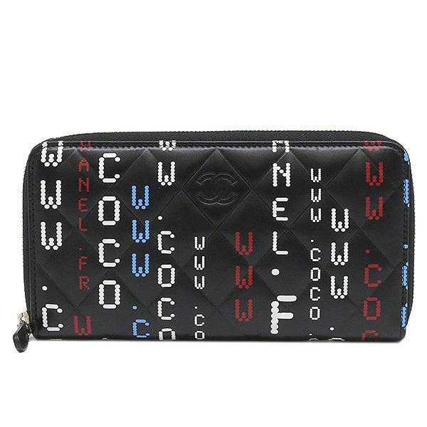 CHANEL シャネル 長財布 タイポグラフィ ジップウォレット CHANEL シャネル 長財布 タイポグラフィ ジップウォレット