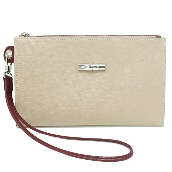 LONGCHAMP ロンシャン ポーチ ロゾ ミニクラッチ ARGILE アルジル 