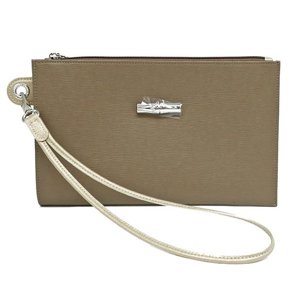 LONGCHAMP ロンシャン ポーチ ロゾ ミニクラッチ TAUPE トープ