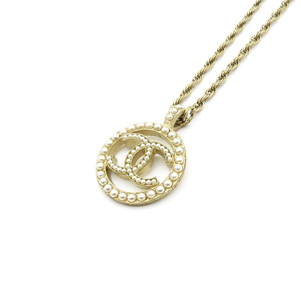 CHANEL シャネル ネックレス ココマーク サークル ゴールド GP  