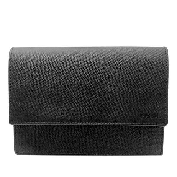 PRADA サフィアーノレザー 二つ折り財布 ブラック PRADA 【並行輸入品】 プラダ/PRADA 財布 メンズ サフィアーノ