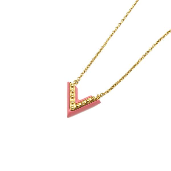 ルイヴィトン エッセンシャルV ネックス ピンクゴールド ルイ