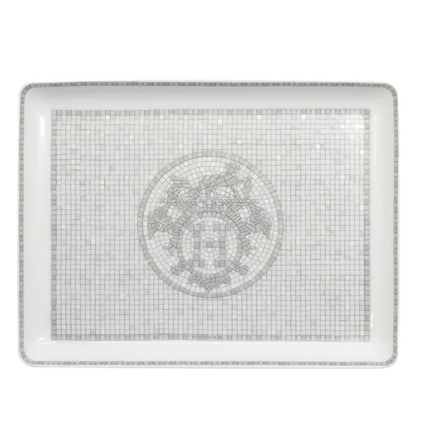 新品 エルメス スクエアプレート シルバー