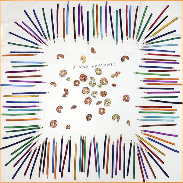 【入手困難】HERMES スカーフ 「A VOS CRAYONS」 カレ90 エルメス スカーフ カレ90 A VOS CRAYONS さあ色鉛筆を出して