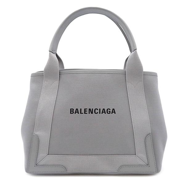 BALENCIAGA バレンシアガ トートバッグ ネイビーカバ S グレー