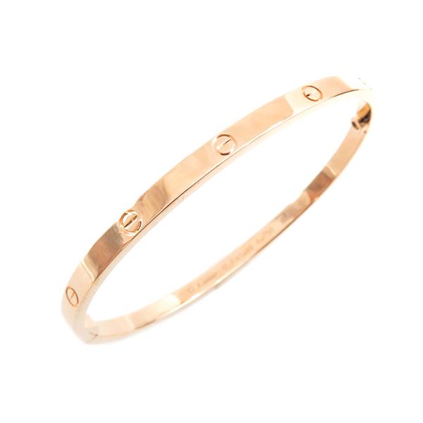 カルティエ ブレスレット LOVE ラブブレス SM ピンクゴールド K18PG 750PG 18K 18金 #17 カルティエ ブレスレット LOVE ラブブレス SM ピンクゴールド K18PG 750PG 18K 18金 #17
