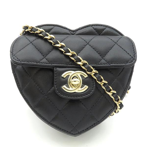 マトラッセ シャネル ショルダーバッグ ハート チェーン クラッチ