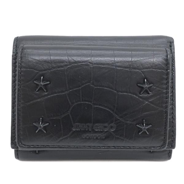 JIMMY CHOO ジミーチュウ 三つ折り財布 JAYDEN スターエンボス JIMMY CHOO ジミーチュウ 三つ折り財布 JAYDEN スターエンボス