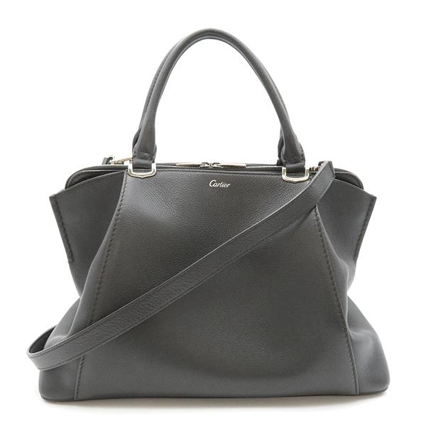 C DE CARTIER カルティエ 2WAYバッグ ドゥ カルティエSM ブラック 