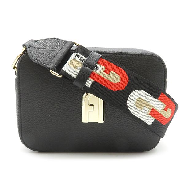 フルラ ショルダーバッグ スリーク ミニ クロスボディ ブラック レザー  