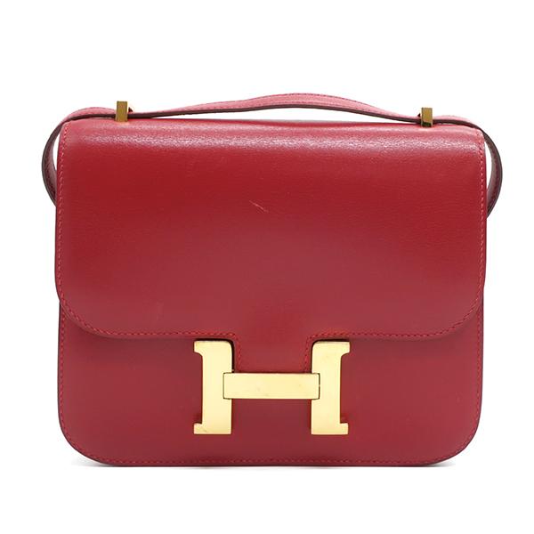 HERMES エルメス ショルダーバッグ コンスタンス ミニ レッド ボックス 
