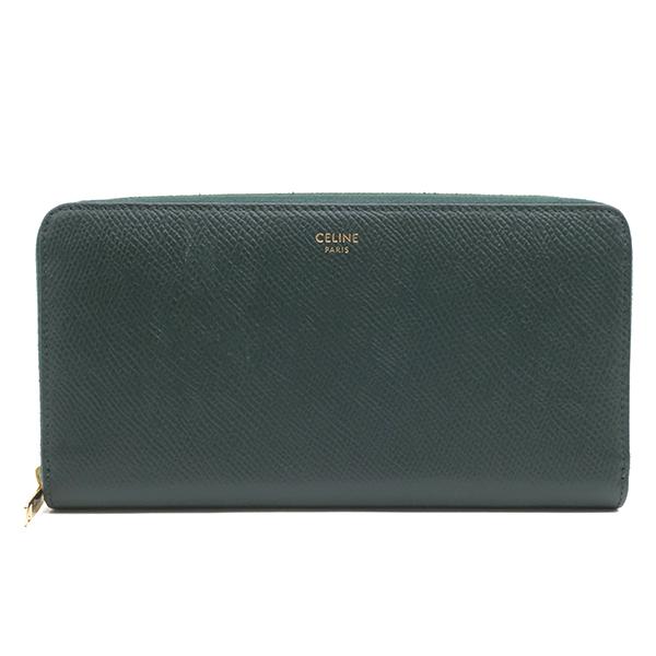 CELINE（セリーヌ） 長財布 ラージ ジップドウォレット グリーン 
