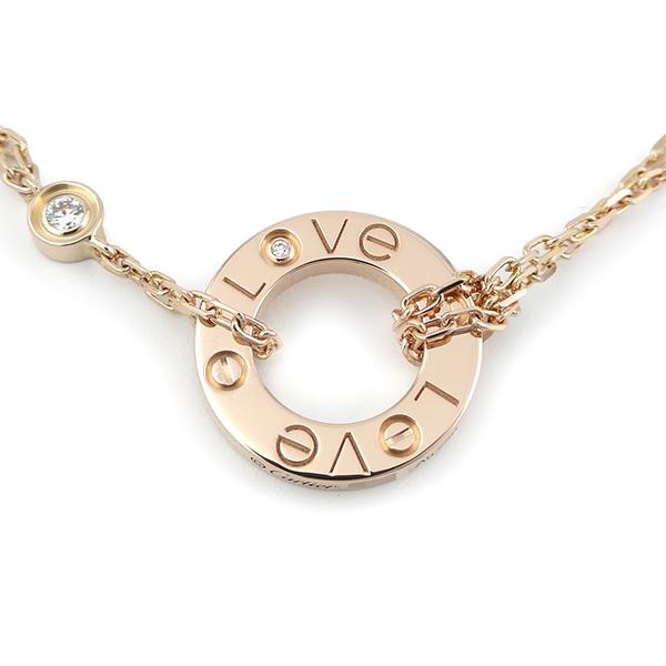 LOVE（Cartier） カルティエ ネックレス LOVE サークル ダイヤ2