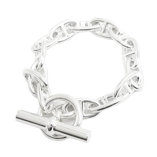 贈答 エルメス HERMES シェーヌダンクル GM ブレス 14コマ SV925 69.4g