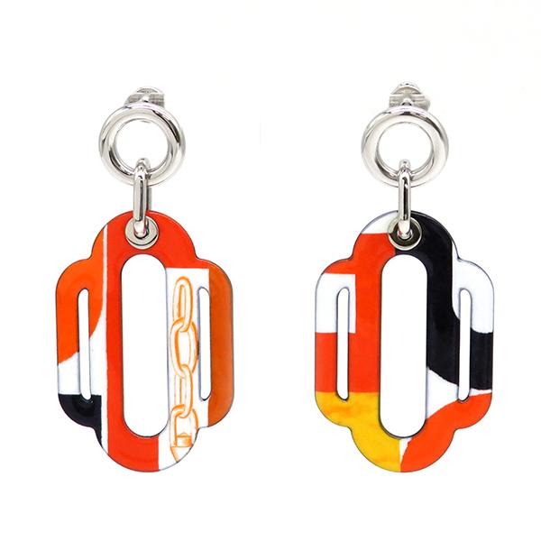 HERMES（エルメス） ピアス アトラージュ マルチカラー メタル 