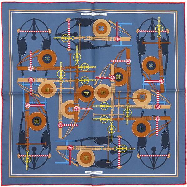 HERMES（エルメス） スカーフ カレ45 CARRE ガヴロッシュ ブルー