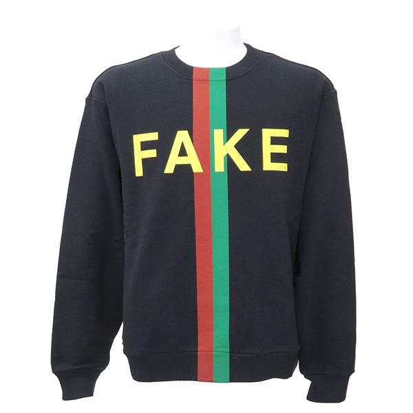 GUCCI（グッチ） スウェット FAKE NOT プリント スウェットシャツ