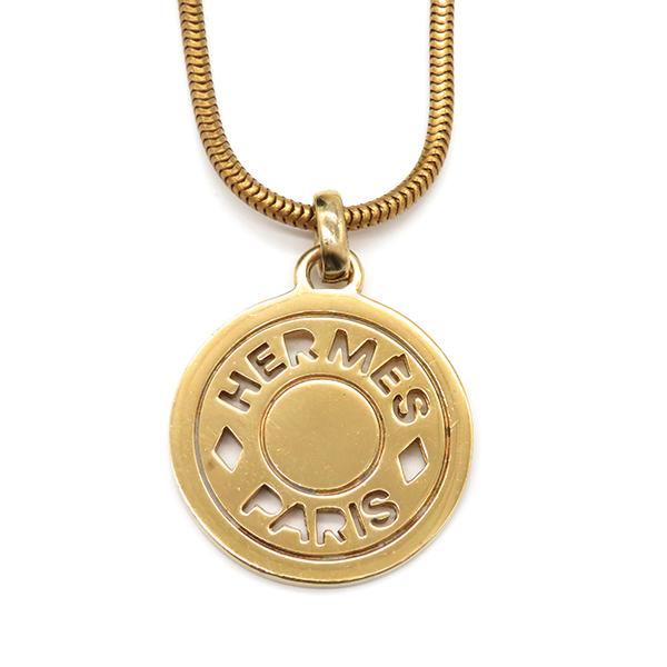エルメス ペンダントトップ チャーム BIJOUTERIE FANTAISIE エルメス BIJOUTERIE FANTAISIE ネックレス ゴールド