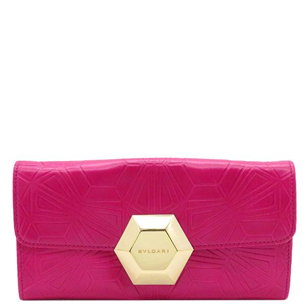 は*な様 【専用箱付き】BVLGARI 長財布 ピンク レザー BVLGARI ブルガリ 長財布 ブルガリ・ブルガリ ラージウォレット