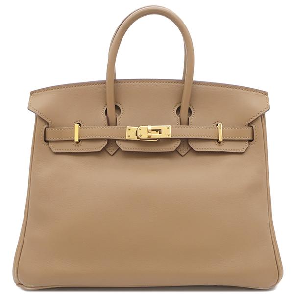 Birkin エルメス ハンドバッグ バーキン25 タバックキャメル ヴォー