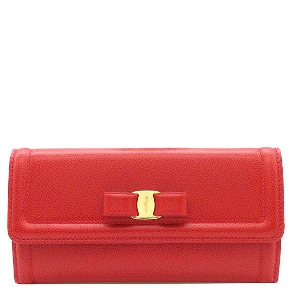 FERRAGAMO サルヴァトーレ・フェラガモ 長財布 ヴァラ リボン